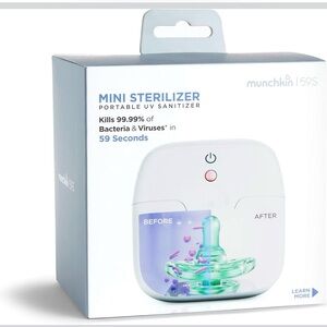 Munchkin Mini Sterilizer with White and Blue Design